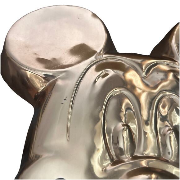 Disney Mickey Mouse Copper Jell-O Mold Pan Made In Korea - Picture 4 of 6